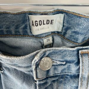 AGOLDE straight Jean light wash